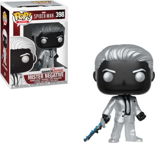 Funko Pop! Marvel GamerVerse Spider-Man - Mister Negative 398 (VAULTED) + Free Protector