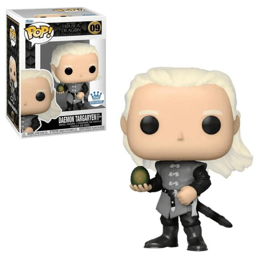 Funko Pop! Game of Thrones House of the Dragon Day of the Dragon - Daemon Targaryen with Dragon Egg Funko Shop Exclusive 09 + Free Protector