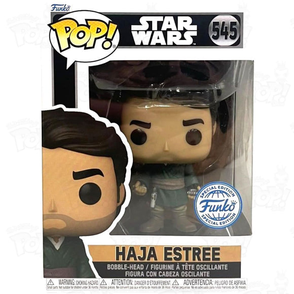 Funko Pop! Star Wars - Haja Estree 545 Funko Special Edition + Free Protector