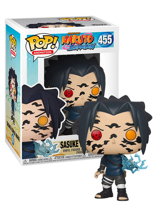 Funko Pop! Naruto Shippuden Sasuke (Curse Mark) 455 + Free Protector