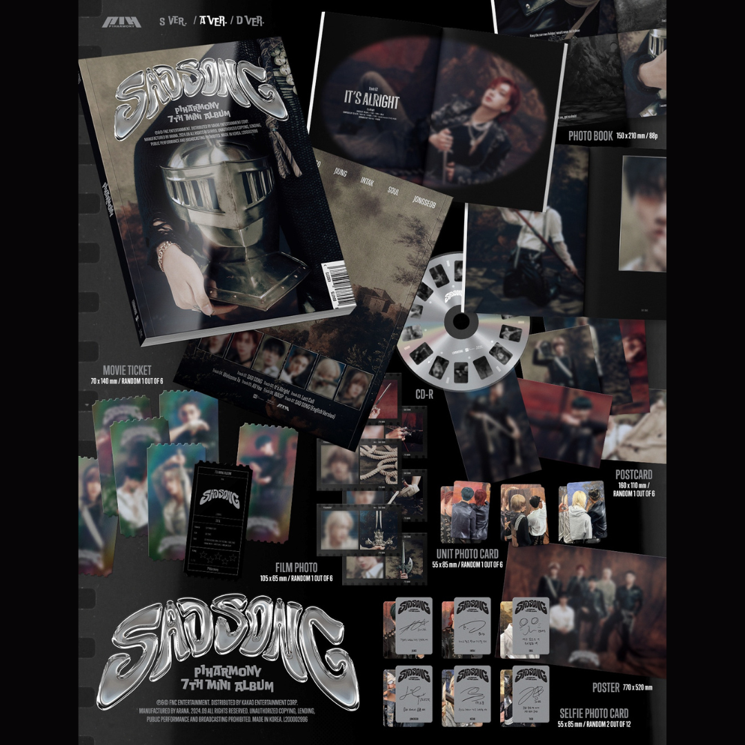 K-POP P1HARMONY - 7TH MINI ALBUM [SAD SONG] (3 VERSIONS)