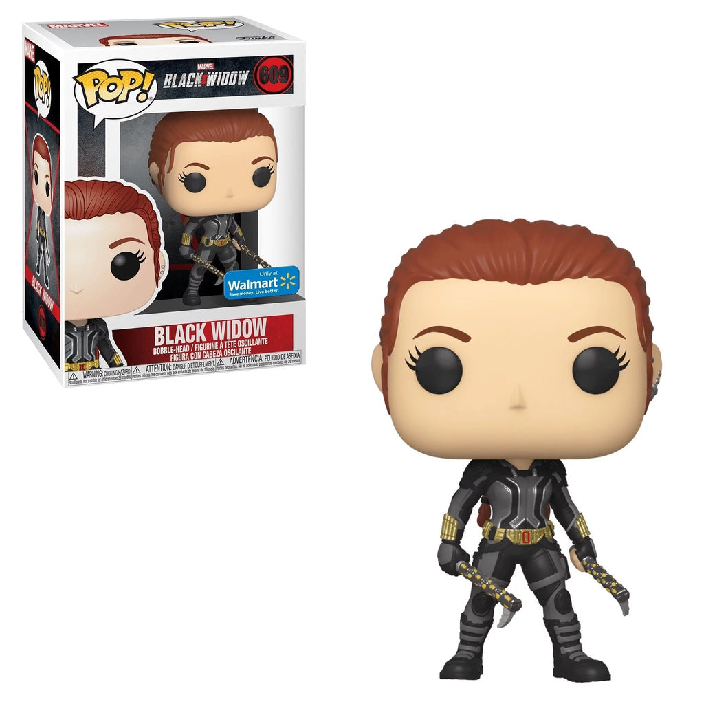 Funko Pop! Marvel Black Widow 609 Walmart Exclusive + Pop Protector