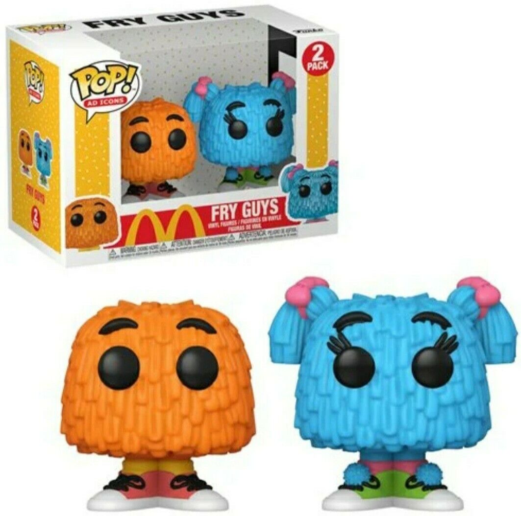 Funko Pop! Mc. Donald’s Fry Kids (Orange and Blue) 2 Pack (VAULTED)+ Free Protector