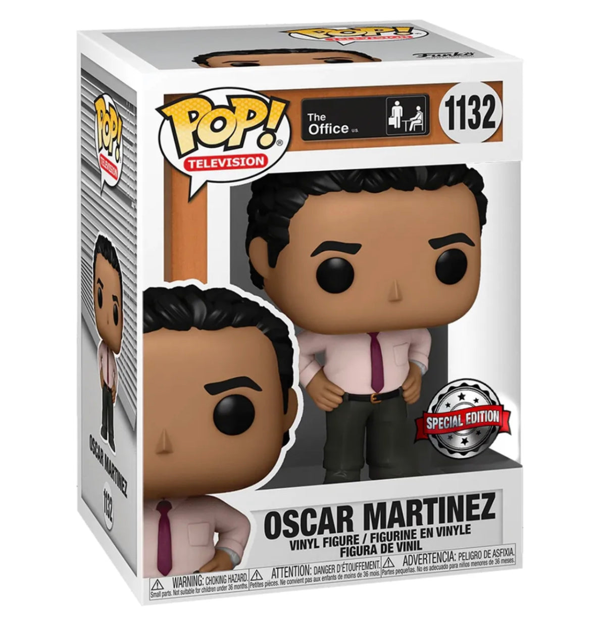 Funko Pop! The Office Oscar Martinez 1132 Special Edition + Free Protector