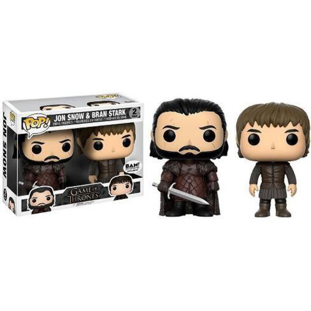 Funko Pop! Game of Thrones Jon Snow 49 & Bran Stark 52 2 Pack BAM Exclusive (VAULTED)