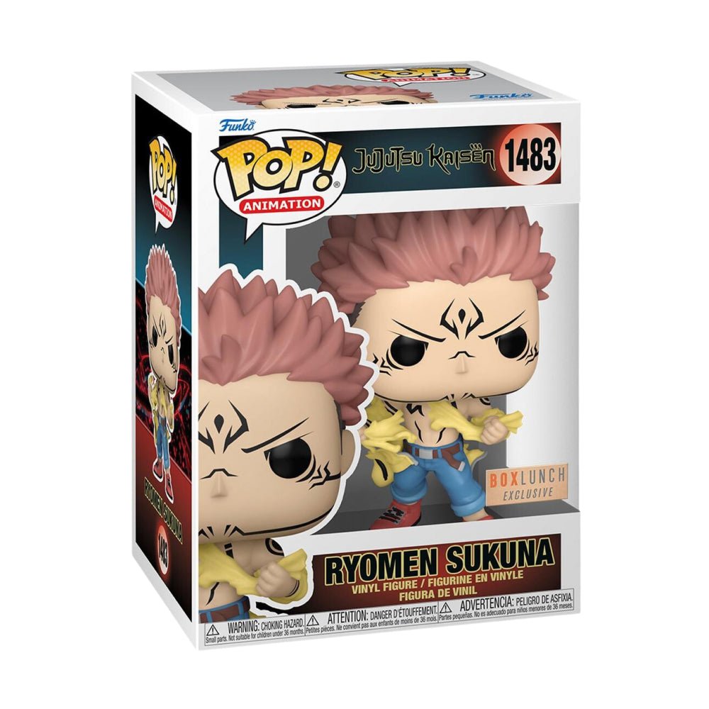 Funko Pop! Jujutsu Kaisen : Ryomen Sukuna 1483 BoxLunch Exclusive + Pop Protector