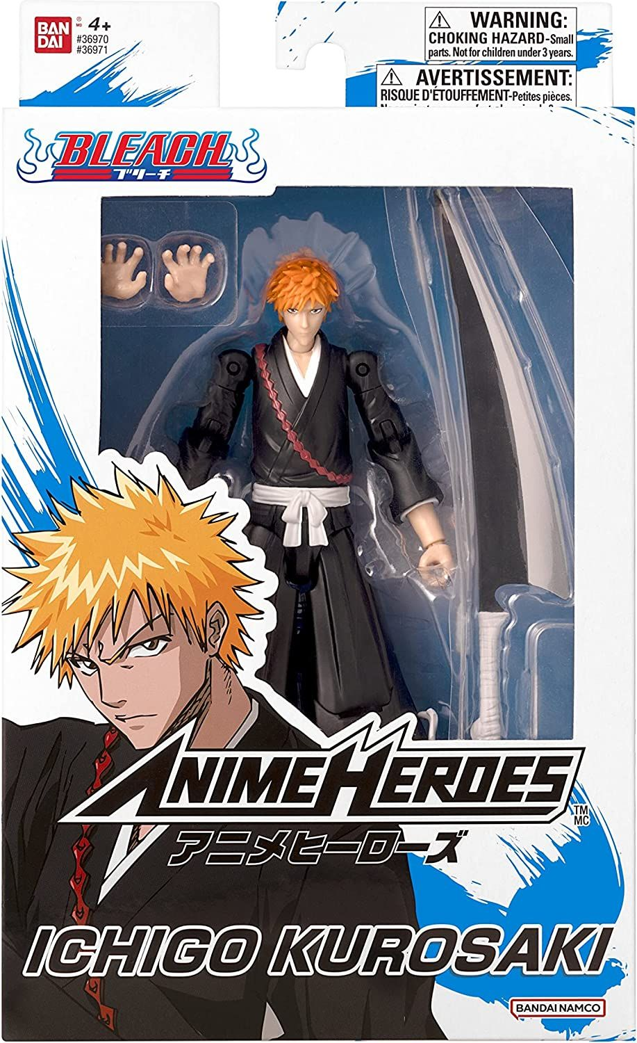 Bleach Anime Heroes Ichigo Kurosaki Action figure Bandai Namco Bleach Action Figure