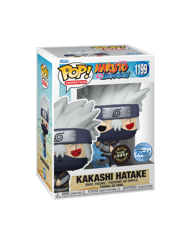 Funko Pop! Naruto Shippuden - Kakashi Hatake 1199 Funko Special Edition Glow Chase + Free Protector