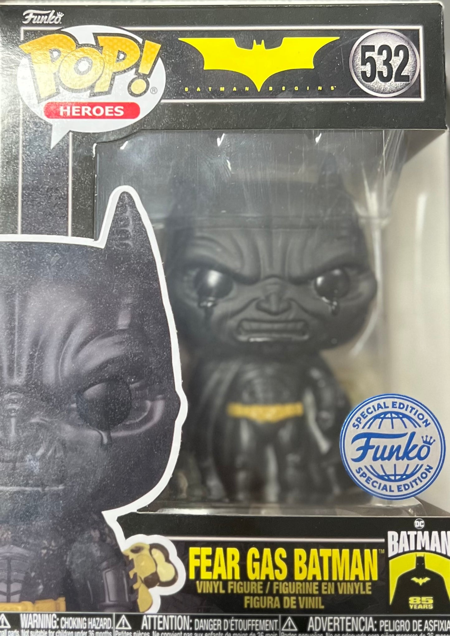 Funko Pop! DC Batman Begins 85 Years : Fear Gas Batman 532 Funko Special Edition + Free Protector