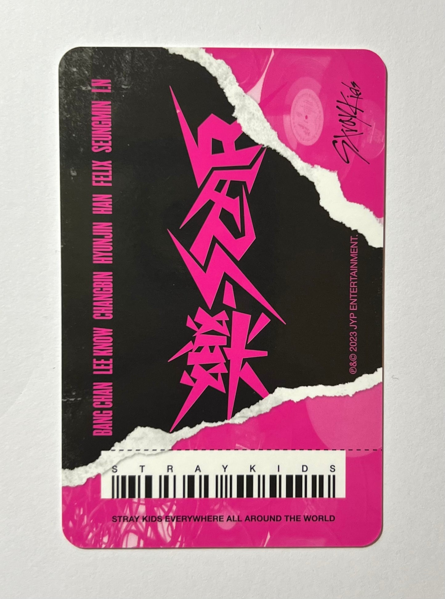 K-pop Stray Kids 8th Mini Album Bang Chan 樂-STAR - ROCK STAR Official Photocard