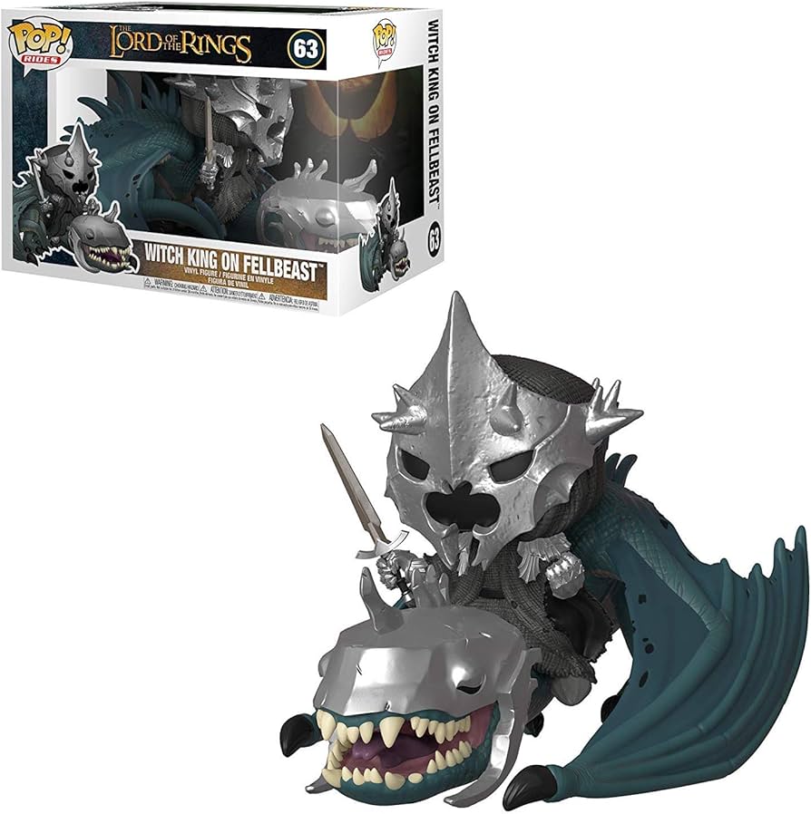 Funko Pop! Rides : The Lord of the Rings : Witch King on Fellbeast 63 Figure