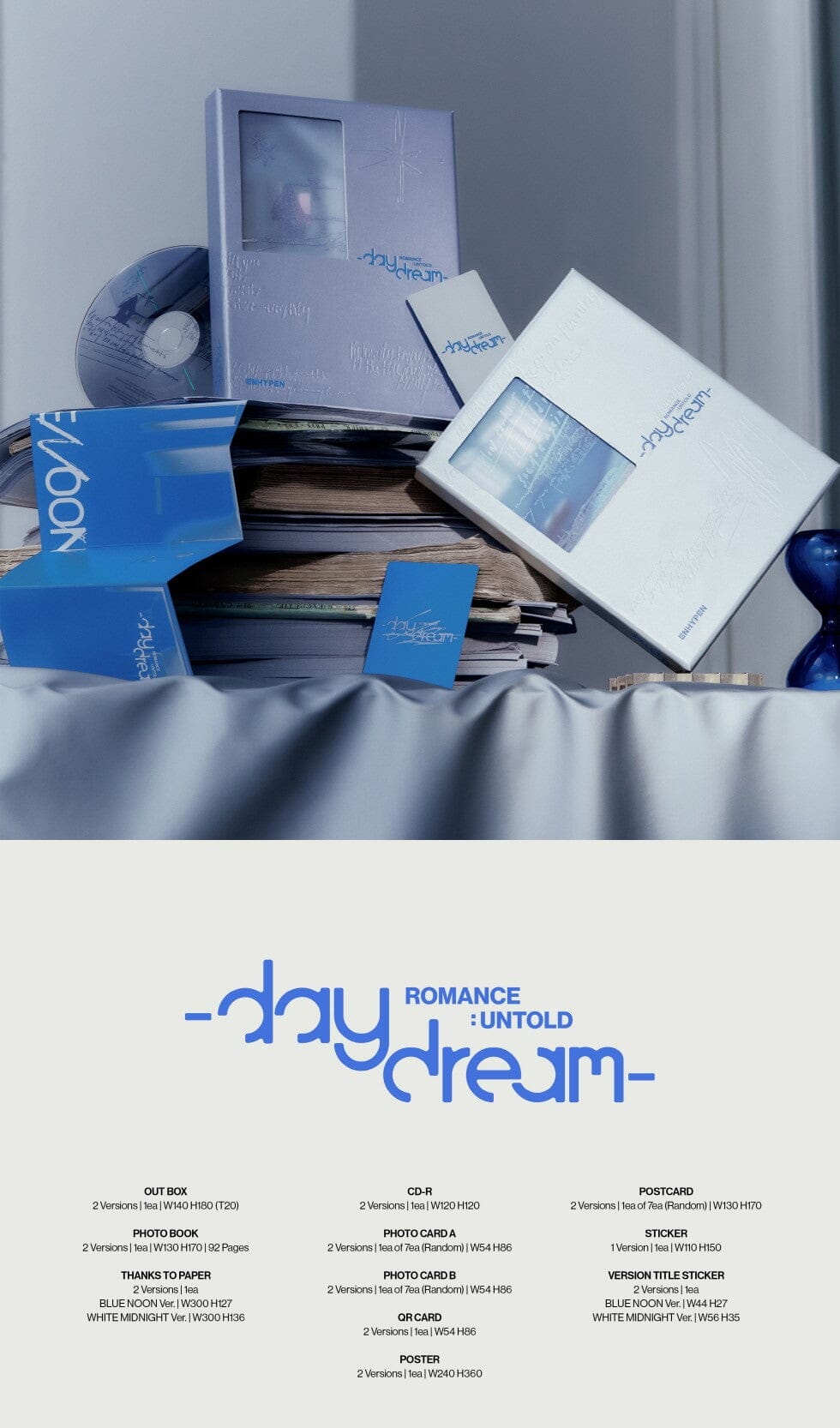 K-pop ENHYPEN 2nd Album Sealed [ROMANCE : UNTOLD] daydream White Midnight ver.