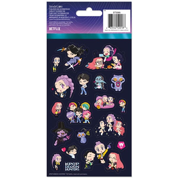 K-pop Demon Hunters Sticker Pack (4 Sheets)