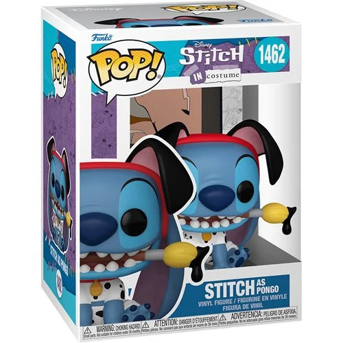 Lilo & Stitch Costume Stitch as Pongo Funko Pop! Vinyl Figure #1462+  PoP Protector