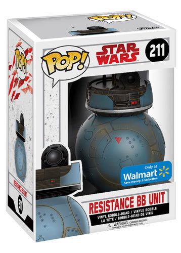 Funko Pop! Star Wars - Resistance BB Unit 211 Walmart Exclusive + Free Protector (VAULTED)