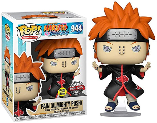 Funko Pop! Naruto Shippuden - Pain (Almighty Push) 944 Glows in the Dark Special Edition + Free Protector