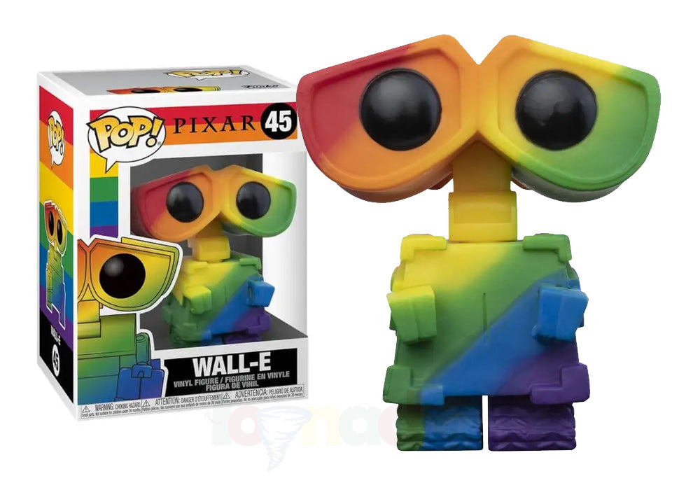 Funko Pop! Rainbow Pixar Wall-E 45 (Rainbow) (pride) + Free Protector