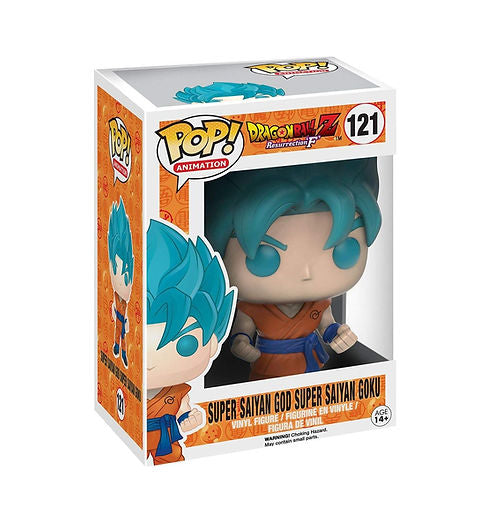 Funko Pop! Dragon Ball Z Resurrection F - Super Saiyan God Super Saiyan Goku 121 + Protector
