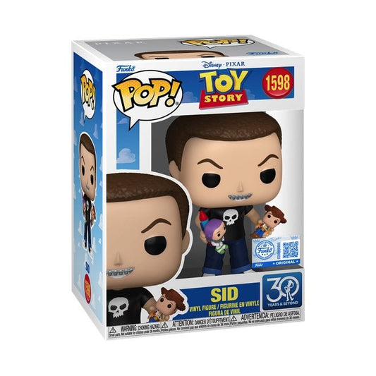 Funko Pop! Disney Pixar Toy Story 30 Years & Beyond - Sid 1598 Special Edition Figure + Pop Protector