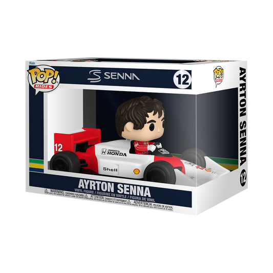 Funko Pop! Formula1 Racing Ayrton Senna (McLaren 2025) 12 Super Deluxe Rides Figure