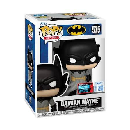 Funko Pop! DC Batman - Damian Wayne 575 Funko 2025 Fall Convention Exclusive Figure + Pop Protector (Small Box Blemish)