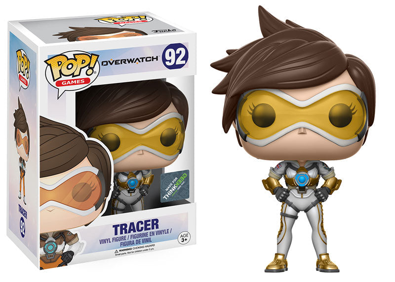 Funko Pop! Overwatch Tracer 92 ThinkGreek Exclusive (VAULTED) + Pop Protector