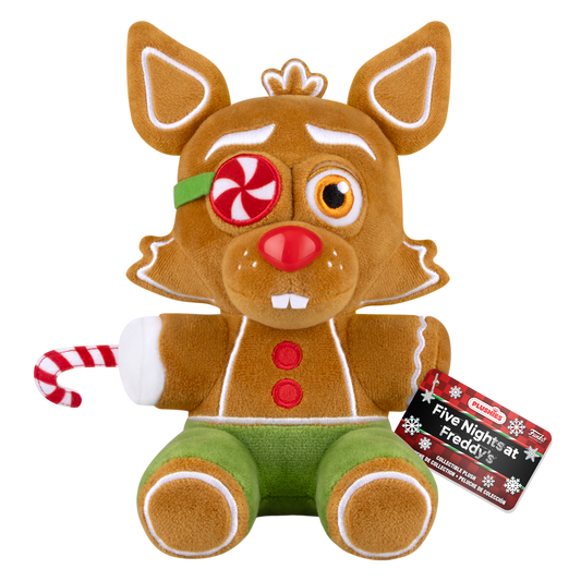 Funko Plushies! Five Nights at Freddy’s (FNAF) Holiday Gingerbread Foxy Plush