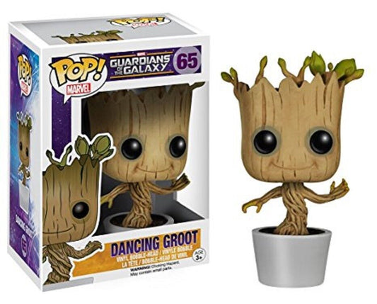 Funko Pop! Marvel Guardians of the Galaxy - Dancing Groot 65 + Free Protector