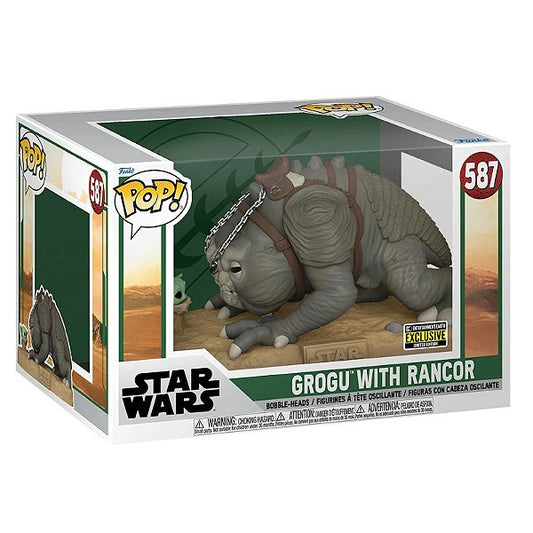 Funko Pop! Star Wars - Grogu with Rancor 587 EE Exclusive (box blemish)
