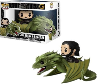 Funko Pop! Game of Thrones - Jon Snow & Rhaegal 67 Rides Figure