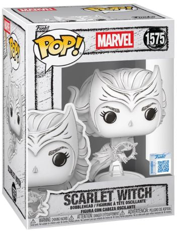 Funko Pop! Marvel Sketched - Scarlet Witch 1575 Figure + Pop Protector