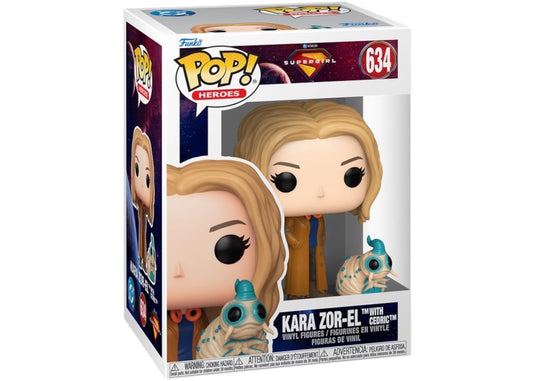 Funko Pop! Supergirl - Kara Zor-El With Cedric 634 Figure + Pop Protector
