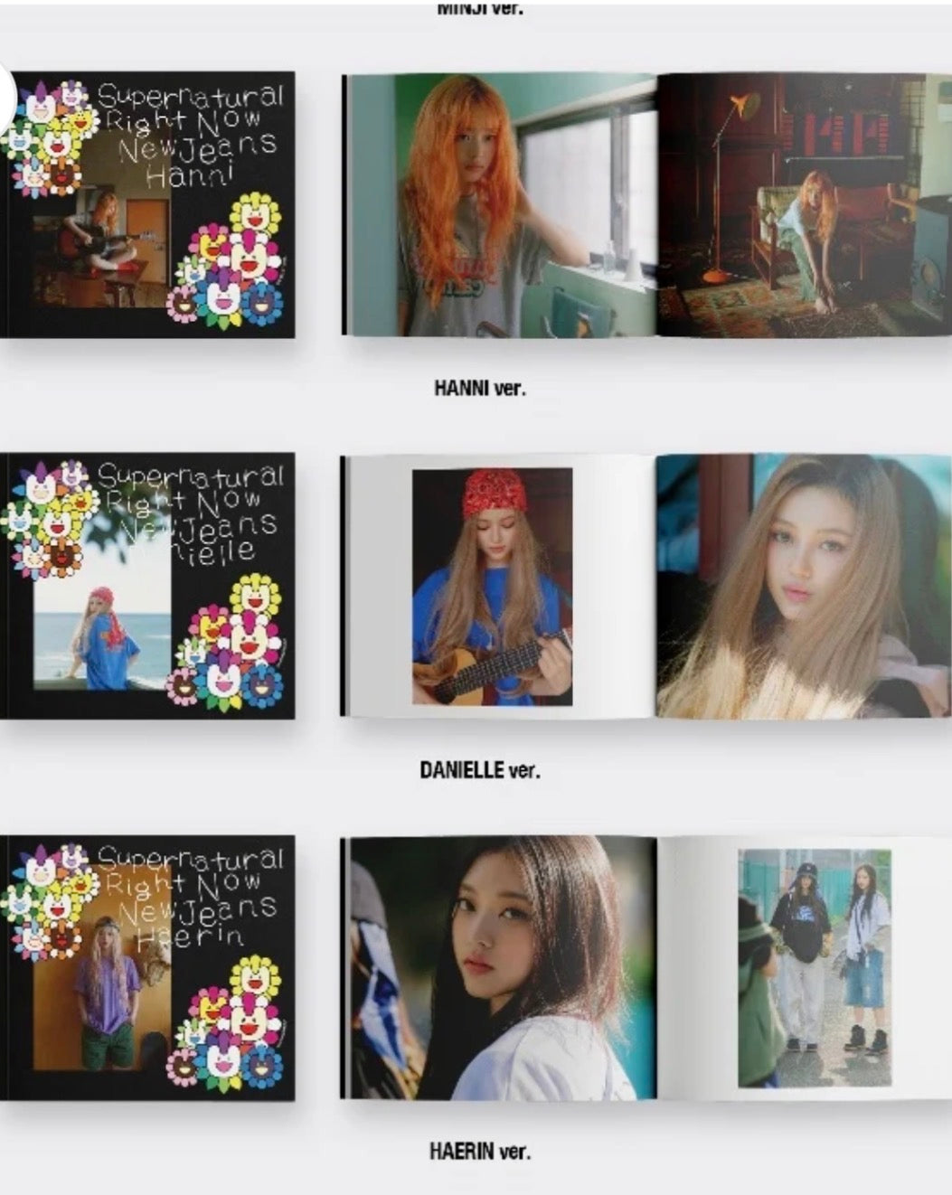 K-POP NEWJEANS - [SUPERNATURAL] NJ X MURAKAMI (CROSS BAG VER.) HYEIN (WHITE VERSION)