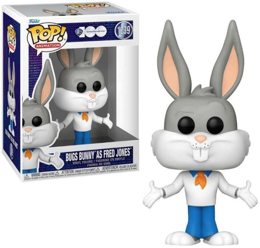 Funko Pop! Warner Bros. Bugs Bunny as Fred Jones 1239 Figure + Pop Protector