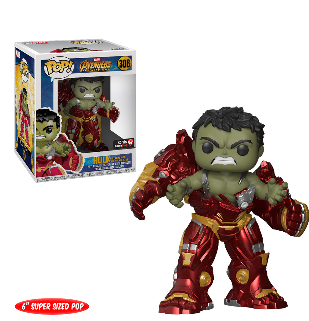 Funko Pop! Marvel Avengers Infinity War : Hulk Busting Out of Hulkbuster 306 GameStop Exclusive 6-Inch Figure