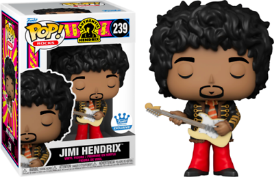 Funko Pop! Authentic Hendrix - Jimi Hendrix 239 Funko Shop Exclusive + Free Protector (VAULTED)