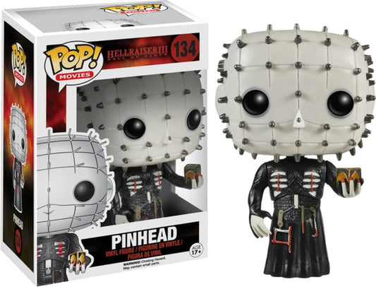 Funko Pop! Hellraiser III Hell on Earth - Pinhead 134 + Pop Protector (Box Creases)