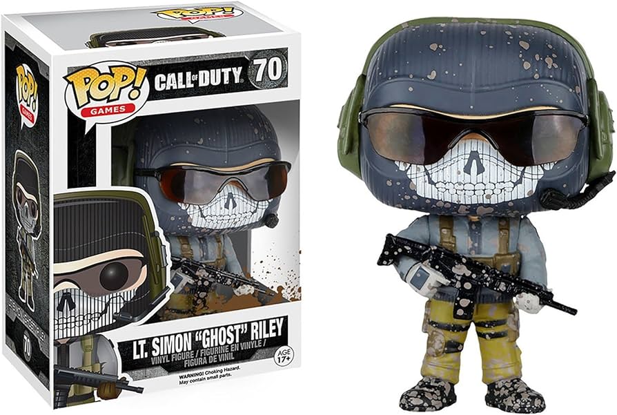 Funko Pop! Call of Duty - LT. Simon “Ghost” Riley 70 (VAULTED) + Free Protector