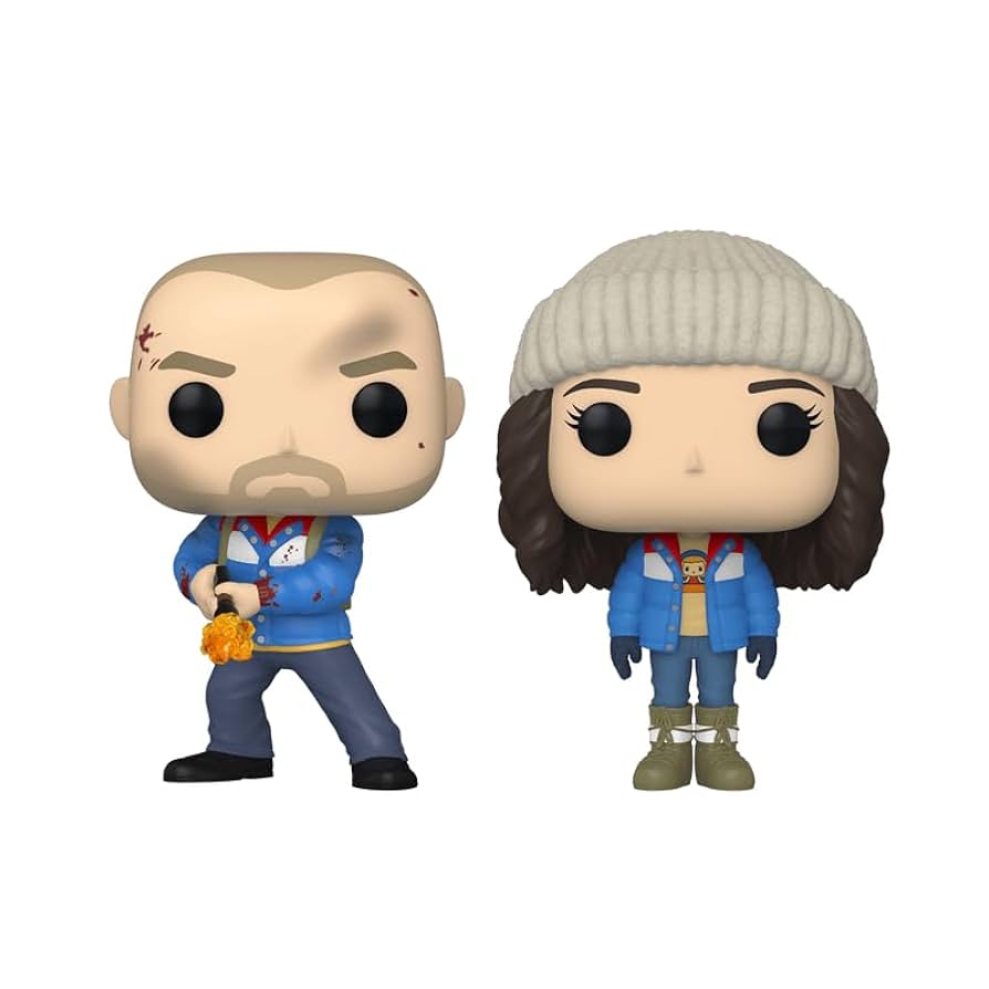 Funko Pop! Netflix Stranger Things Hopper 1253 and Joyce 1254 Special Edition Figures + Free 2 Pack Protector
