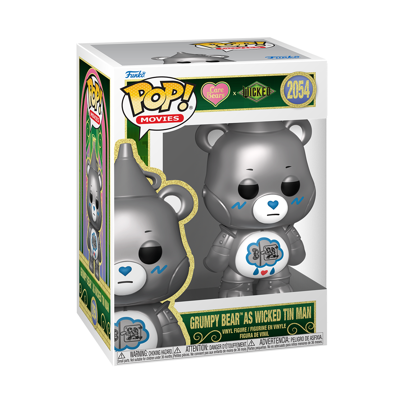 Funko Pop! Care Bears x Wicked - Grumpy Bear as Wicked Tin Man 2054 Figure + Pop Protector