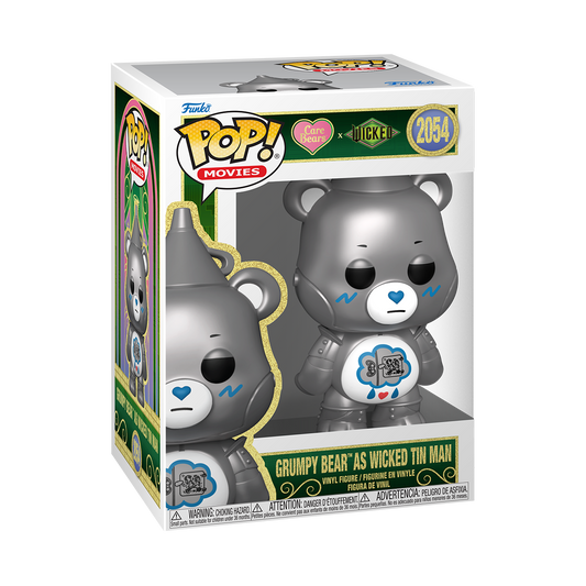 Funko Pop! Care Bears x Wicked - Grumpy Bear as Wicked Tin Man 2054 Figure + Pop Protector