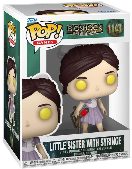 Funko Pop! Bioshock - Little Sister with Syringe 1143 Figure + Pop Protector