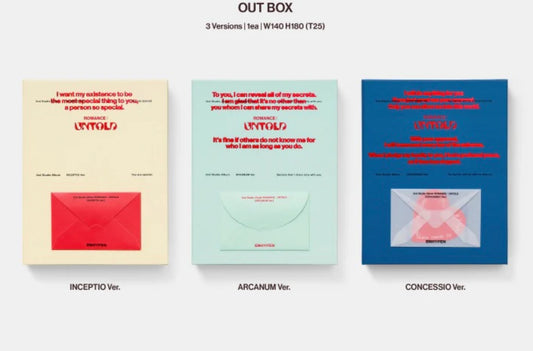 K-POP ENHYPEN - ROMANCE : UNTOLD ALBUM (3 VERSIONS)