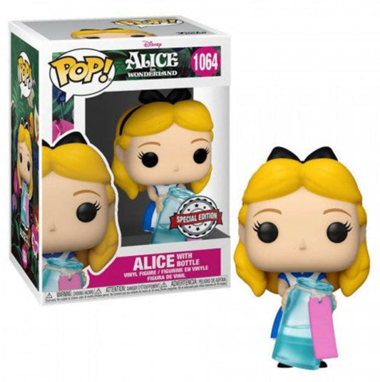 Funko Pop! Disney Alice in Wonderland - Alice with Bottle 1064 Special Edition + Free Protector
