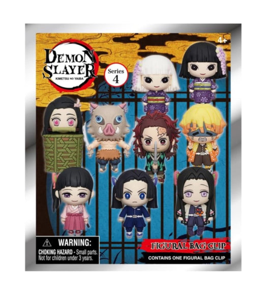 Demon Slayer Series 4 Mystery 3D Foam Figural Bag Clip (One Variation Chosen at Random)