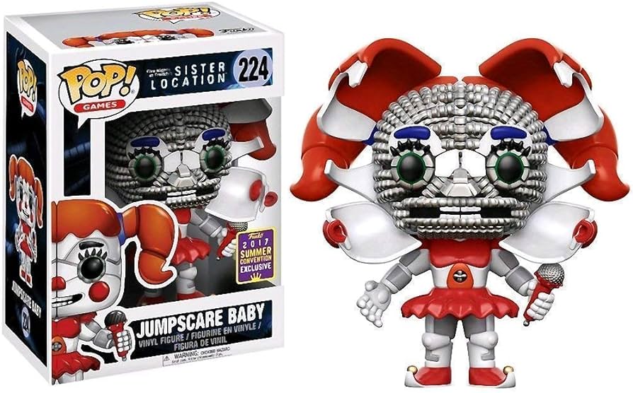 Funko Pop! Five Nights at Freddy’s Sister Location FNAF Jumpscare Baby 224 Funko 2017 Summer Convention Exclusive (VAULTED) + Free Protector