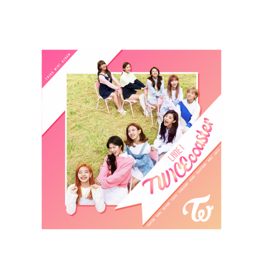 K-POP TWICE - TWICECOASTER : LANE 1 (3RD MINI ALBUM) APRICOT VERSION. (GRASS)