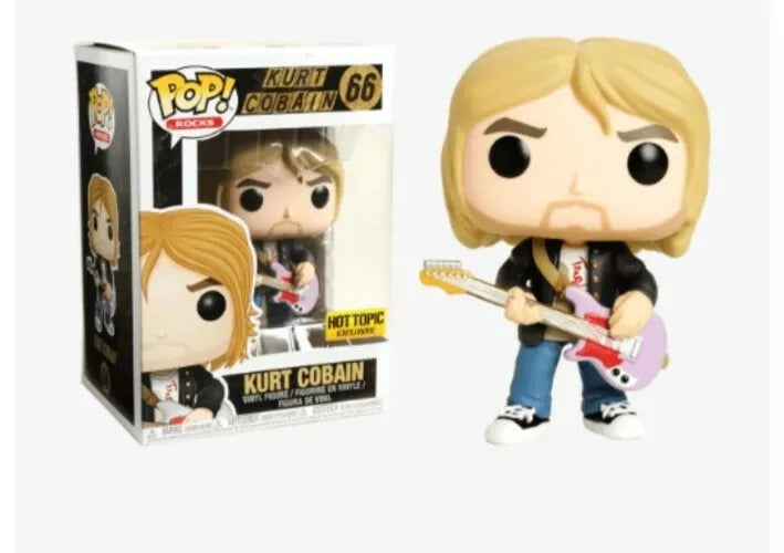 Funko Pop! Kurt Cobain 66 Hot Topic Exclusive (VAULTED) + Protector