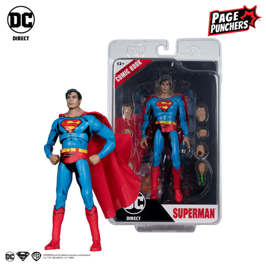 McFarlane Toys - DC Direct Page Punchers Superman (Superman '78) 7in Action Figure with Comic Book