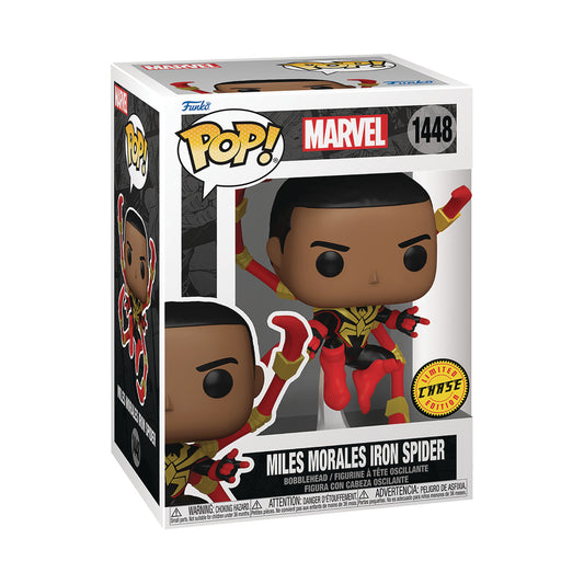 Funko Pop! Marvel Miles Morales Iron Spider 1448 CHASE + Pop Protector